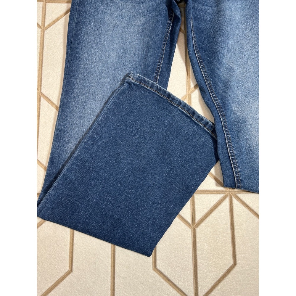 Aeropostale Women Low Rise Flare Jeans Blue Denim Stretch Casual Pants Size 4REG - Picture 2 of 16